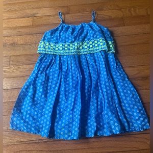 Girls Blue Double Lined Dress